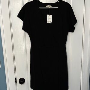 Madewell Charcoal V-Neck Dress